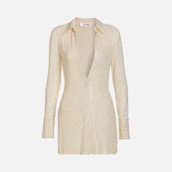 Alessia Rhinestone Mesh Dress