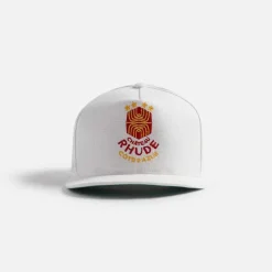 Azur Linen Cap Cream Ping Pong Print