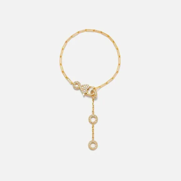 Baguette Riviere Bracelet In 18K