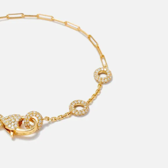 Baguette Riviere Bracelet In 18K
