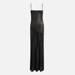 Cami Slip Dress With Clear Bead Hotfix