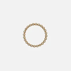 Capsule 5Mm Ring In Yellow With White Diamond