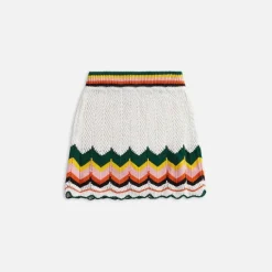 Chevron Lace Skirt