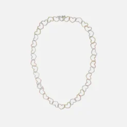 Collier Maille Coeur 3 Ors Heart Link Necklace