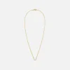 Collier Necklace Pm 1 Baguettes Clos Diamant Small Link