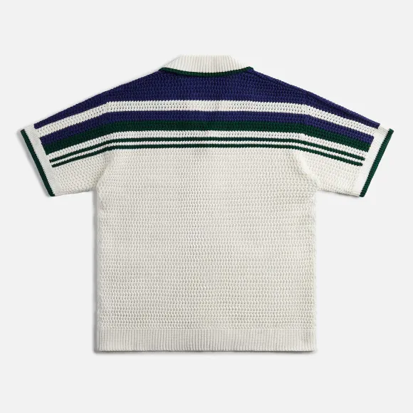 Crochet Effect Tennis Shirt