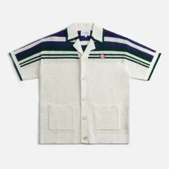 Crochet Effect Tennis Shirt