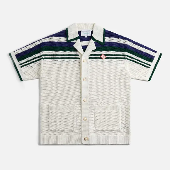 Crochet Effect Tennis Shirt