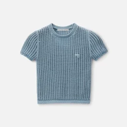 Cropped Knit Tee