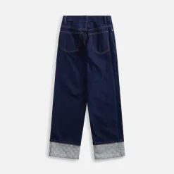 Crystal Cuff Stacked Wang Pant