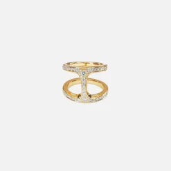 Dame Phantom Ring With Diamonds