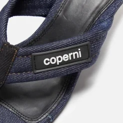 Denim Branded Thong Sandal