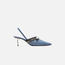 Denim Zip Stiletto