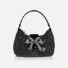 Diamante Crescent Bow Bag