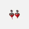 Dipped Heart Earrings