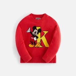 Disney | Kith Kids For Mickey & Friends Mickey K Crewneck Sweater