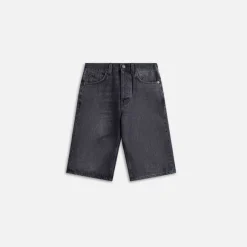 Faded Denim Shorts