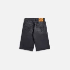 Faded Denim Shorts