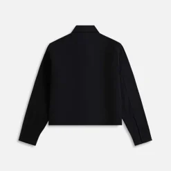 Fine Wool Gabardine Shirt With Jewels