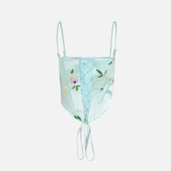 Floral Embroidered Bustier