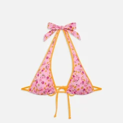 Floral Halter Bikini Top
