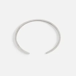 7G Bracelet Slick Brushed 925 Black Sterling Silver -Silver / Black