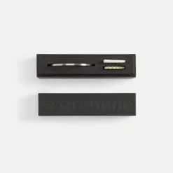 7G Bracelet Slick Brushed 925 Black Sterling Silver -Silver / Black