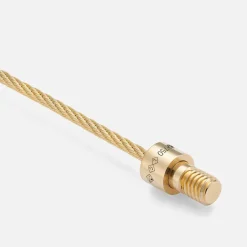 9G Polished Cable Bracelet With 11 Lines Of White
