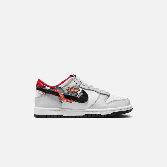 Gs Dunk Low Se- Grey / Red