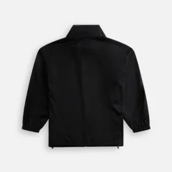 Hard Twist Polyester Satin Laminate Zip Blouson