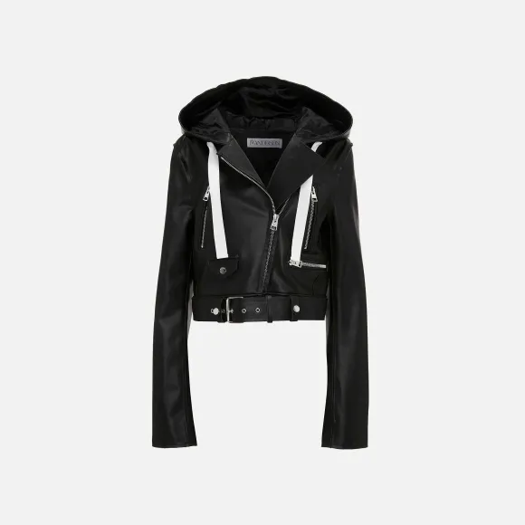 Hooded Biker Jacket