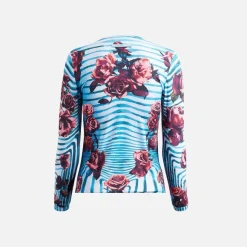 Jersey Long Sleeve Printed Top