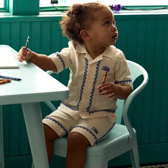 Kith Baby Embroidered Camp Shirt