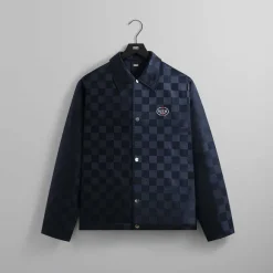 Kith Checkered Satin Coaches Jacket