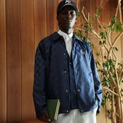 Kith Checkered Satin Coaches Jacket
