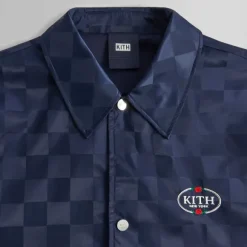 Kith Checkered Satin Coaches Jacket