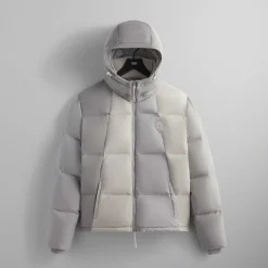 Kith Color-Blocked Wrinkle Nylon Midi Puffer