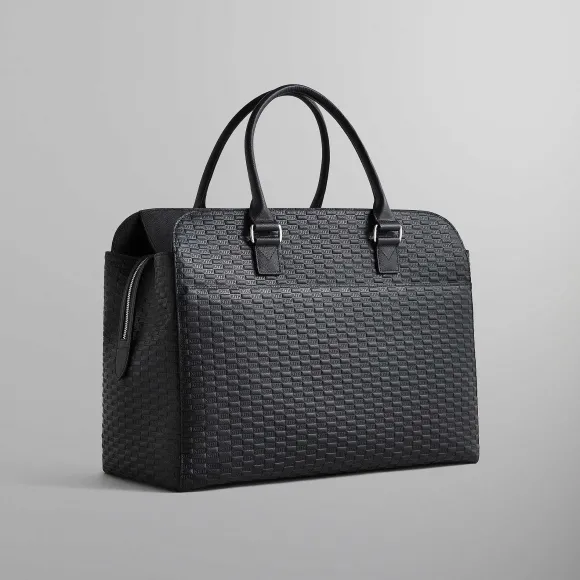 Kith Document Bag In Kith Monogram Saffiano Leather
