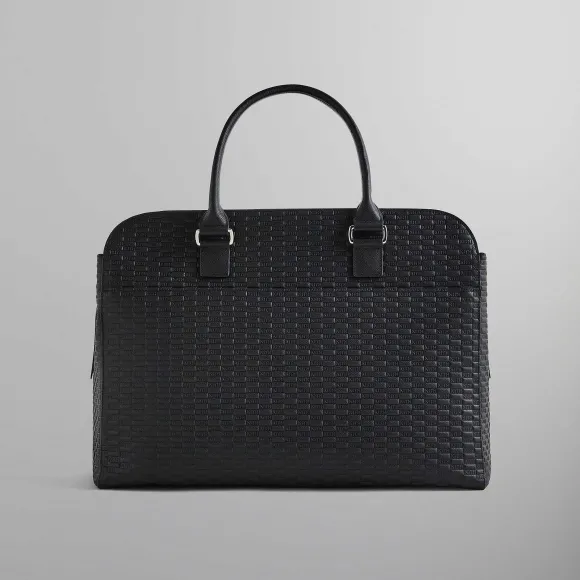 Kith Document Bag In Kith Monogram Saffiano Leather