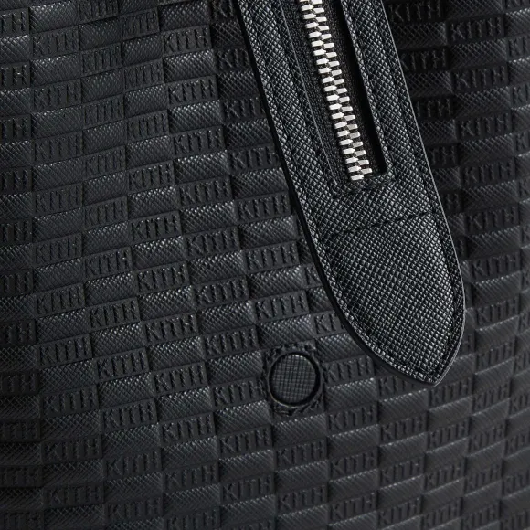 Kith Document Bag In Kith Monogram Saffiano Leather