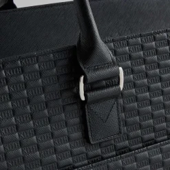 Kith Document Bag In Kith Monogram Saffiano Leather