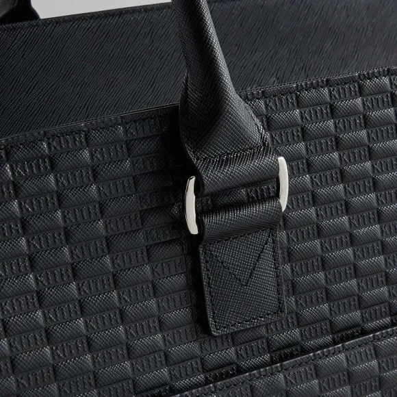 Kith Document Bag In Kith Monogram Saffiano Leather