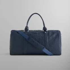 Kith Duffle Bag With Paisley Deboss In Saffiano Leather