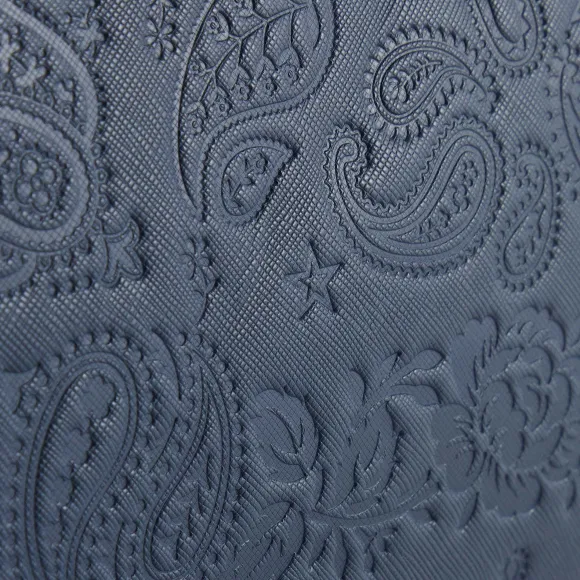 Kith Duffle Bag With Paisley Deboss In Saffiano Leather