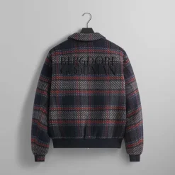 Kith For Bergdorf Goodman Plaid Hawthorne Flight Jacket