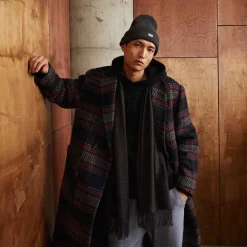 Kith For Bergdorf Goodman Plaid Double Breasted Royce Coat