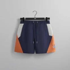 Kith For The New York Knicks Color-Blocked Shorts