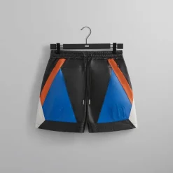 Kith For The New York Knicks Leather Turbo Shorts