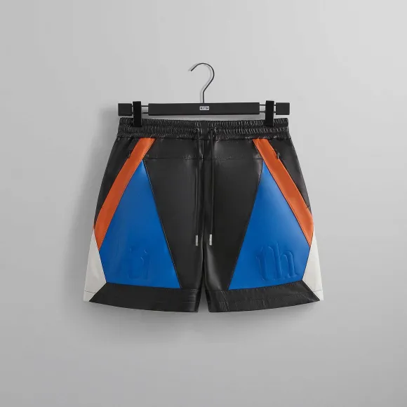 Kith For The New York Knicks Leather Turbo Shorts