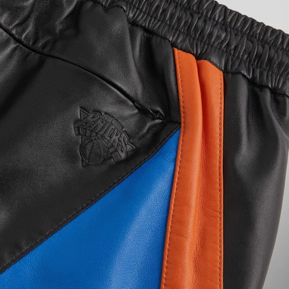 Kith For The New York Knicks Leather Turbo Shorts